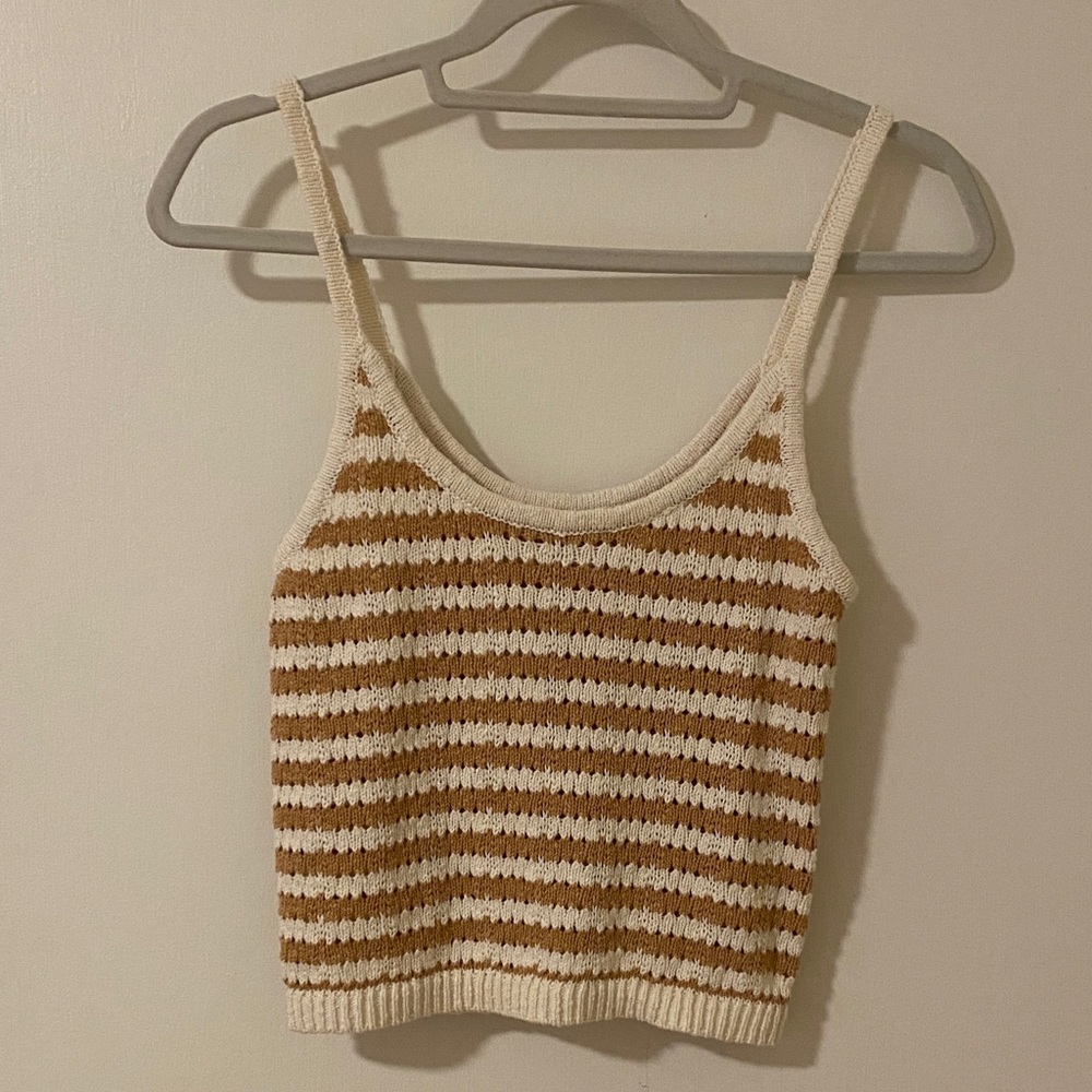 NWT Madewell Striped Knit Tank Top